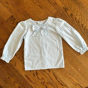 The Beaufort bonnet company blue checked bow blouse sisters twins sold out